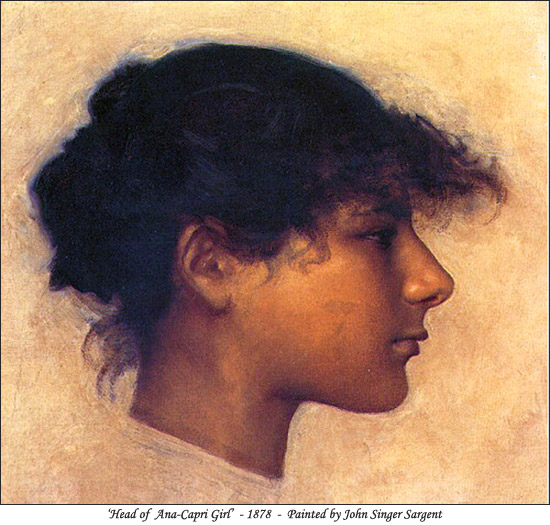 Head of Ana-Capri Girl - Rosina Ferrara