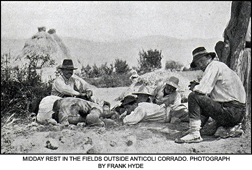 Midday Rest in the fields outside Anticoli Corrado