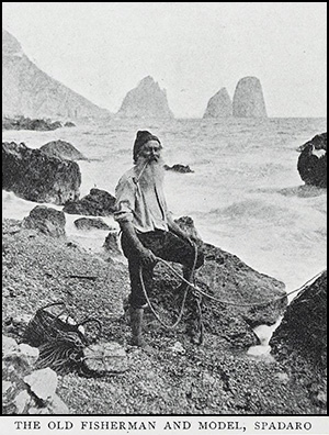 The old fisherman and model, Spadaro