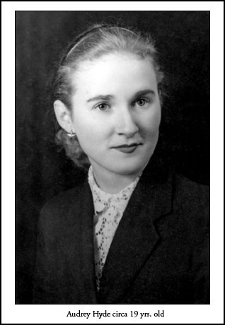 Audrey Hyde about 19yrs old