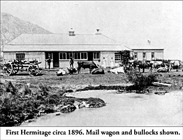 The first Mt. Cook Hermitage in 1896