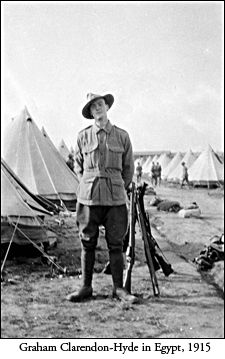 Graham Clarendon-Hyde in Egypt in 1915
