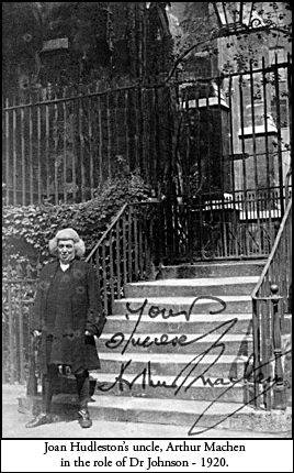 Arthur Machen in the role of Dr Johnson (1920)