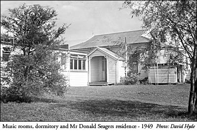Music rooms, dormitory, Donald Seagers residence