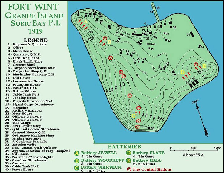 Map of Fort Wint in 1919