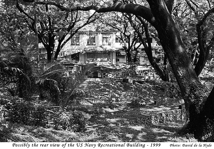 Possibly the rear view of the US Navy Recreational Building