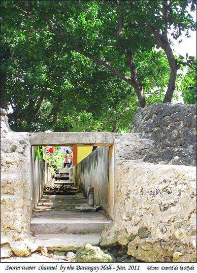 Storm water drain by the Tumibo Barangay Hall