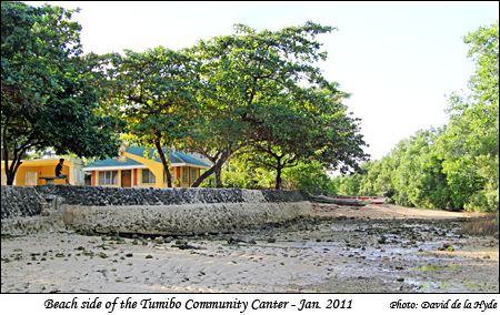 Beach side of the Tumibo Community Center