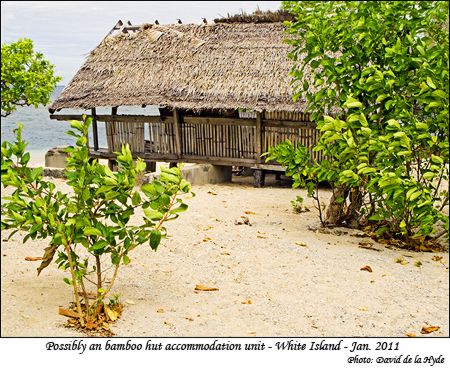 Possibly a bamboo hut accommodation unit