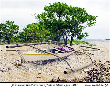 A banca on the SW corner of White Island