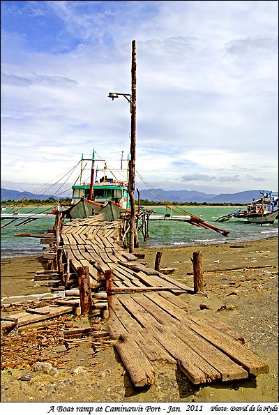 A boat ramp at Caminawit Port, San Jose, Mindoro