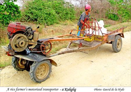 A rice farmer's motorised transporter