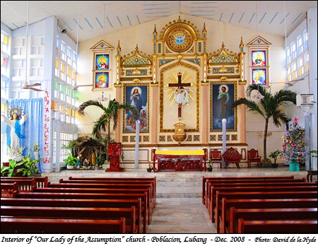 Interior view of - Our Lady of the Assumption - church - Poblacion, Lubang, Occidental Mindoro