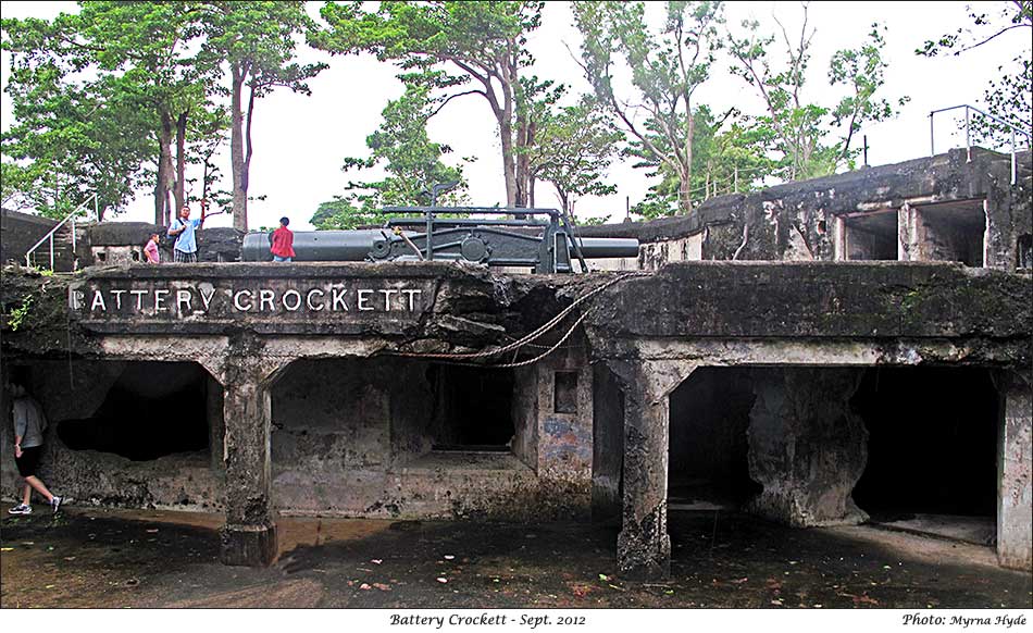 Battery Crockett - showing a gun location