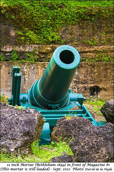 Mortar in front of Magazine One