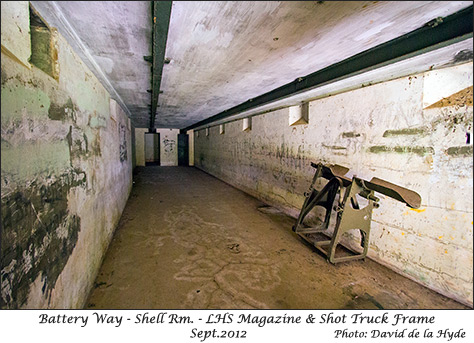LHS magazine shell room with shot truck
