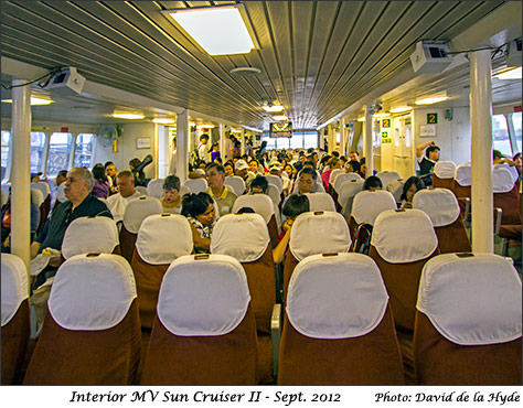 Interior of a Sun Cruises Boat