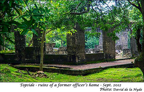 Possibly the ruins of a married officers home