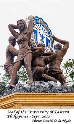 Seal of the University of Eastern Philippines.