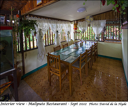An interior view of Maliputo Restaurant