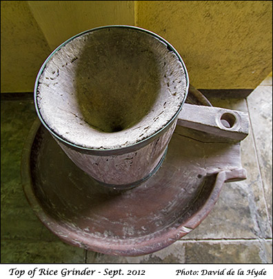 Top of Rice Grinder