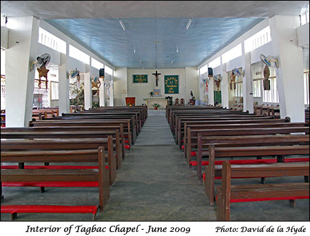 Interior of Tagbac Chapel