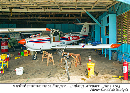 Inside Airlink Maintenance Hanger
