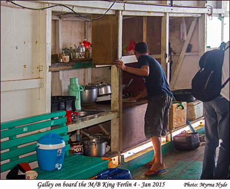 Galley on board M/B King Ferlin 4