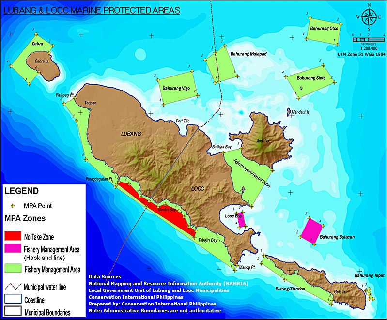 Map of Lubang-Looc MPA