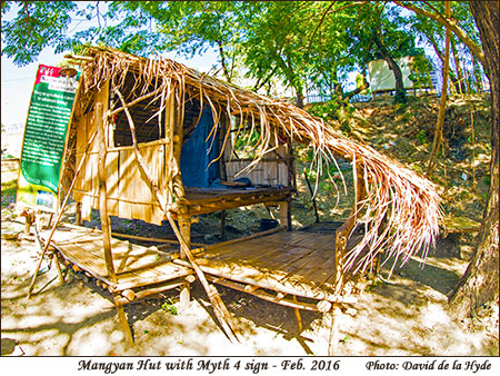 Mangyan Village Hut with sign 4