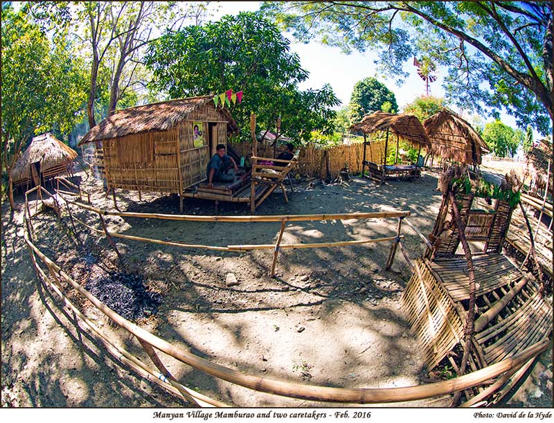 Mangyan hut with twocaretakers