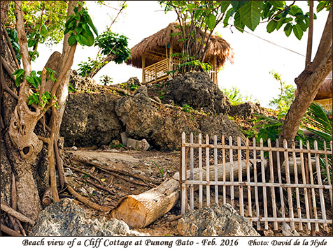 Beach view of a Cottage at Punong Bato