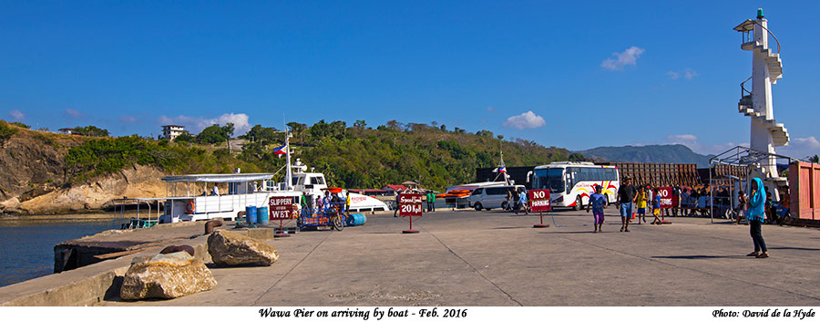 Wawa Pier on arrivalby ferry