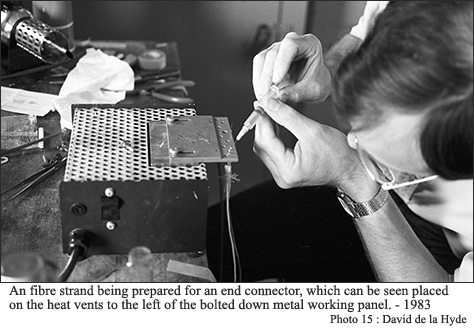 Preparing an optic fiber strand for an end connector