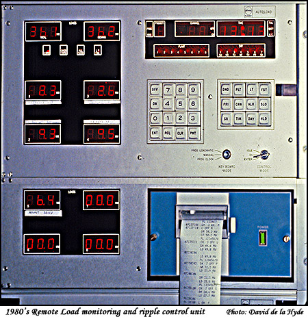 1980's Remote Ripple plant and load monitor unit