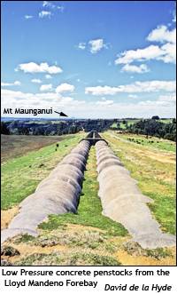 Low Pressure Concrete penstocks at Lloyd Mandeno Power Station