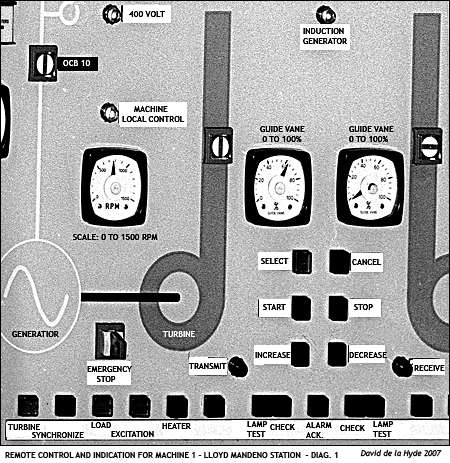 Machine 1 remote controls