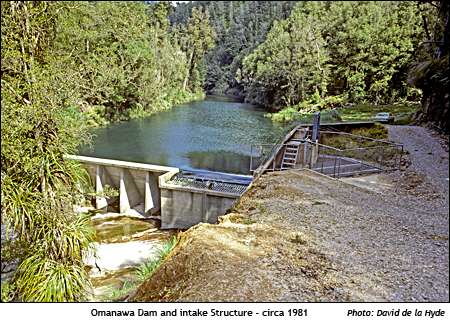 Omanawa Dam and Intake Structure
